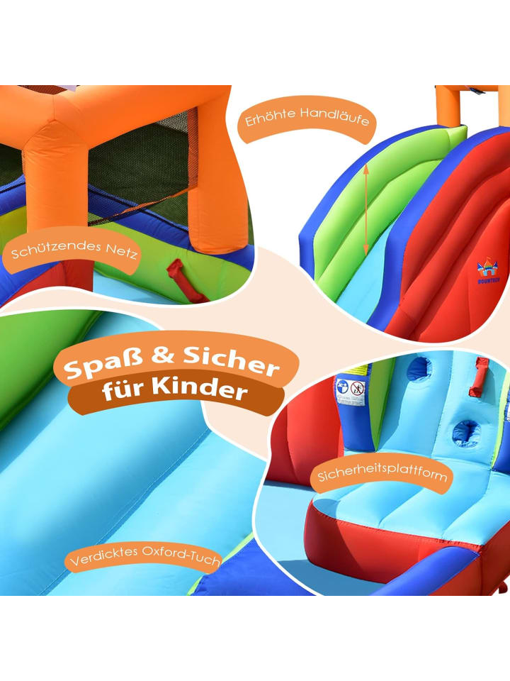 COSTWAY 6 in 1 Hüpfburg in Bunt günstig kaufen onesize