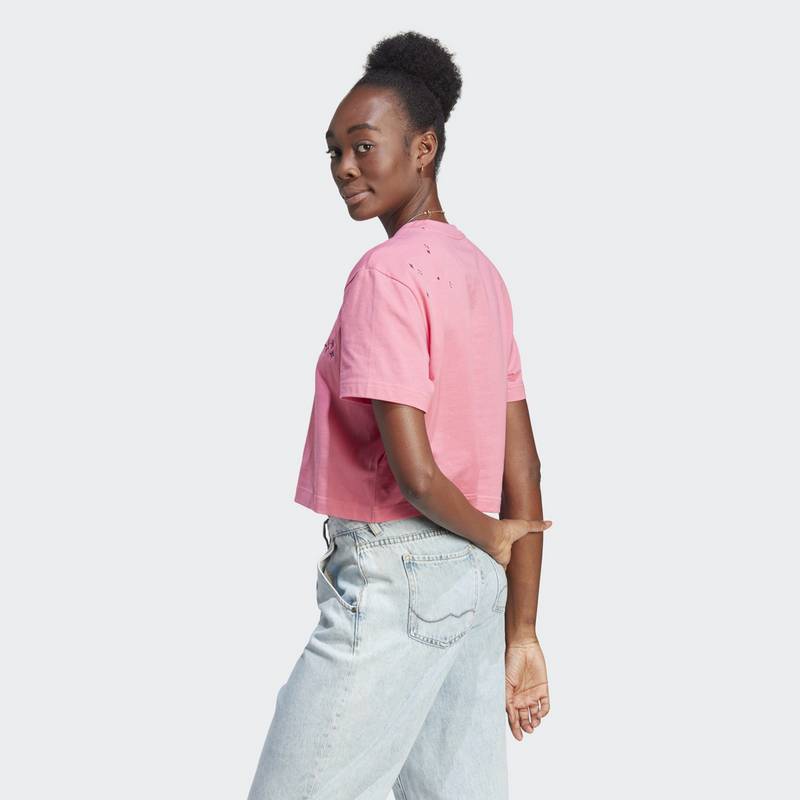 adidas Scribble Embroidery Crop-Shirt T-Shirt Damen