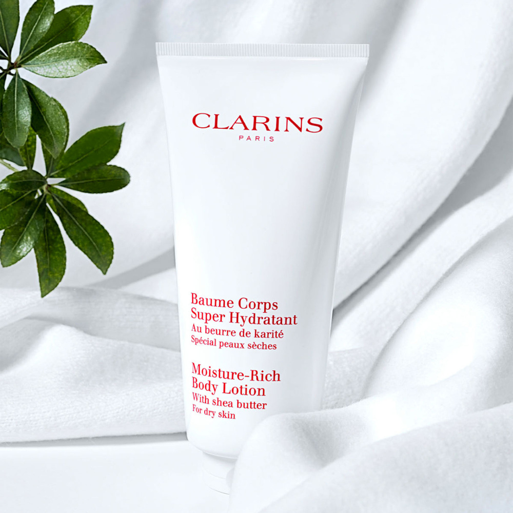 Clarins Baume Corps Super Hydratant  Au beurre de karité Soin corps , soin hydratant