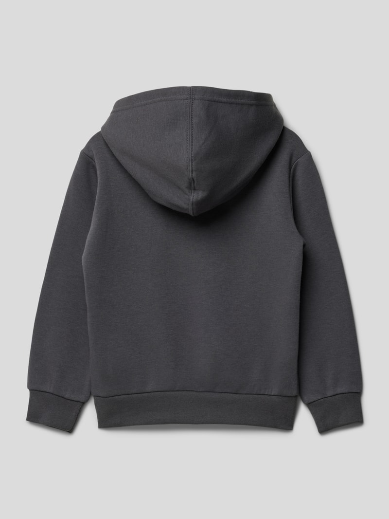 Hoodie mit Label-Stitching in graphit