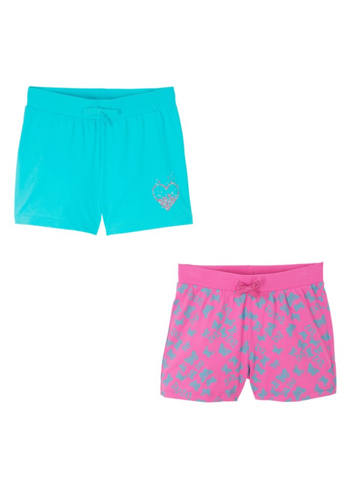 Mädchen Shorts (2er-Pack) aus Bio-Baumwolle
