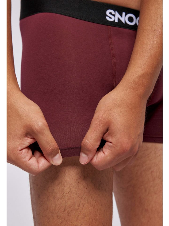 SNOCKS Boxershorts aus Bio-Baumwolle 6 Stück in Mix (Rot/Olive/Blau) günstig kaufen