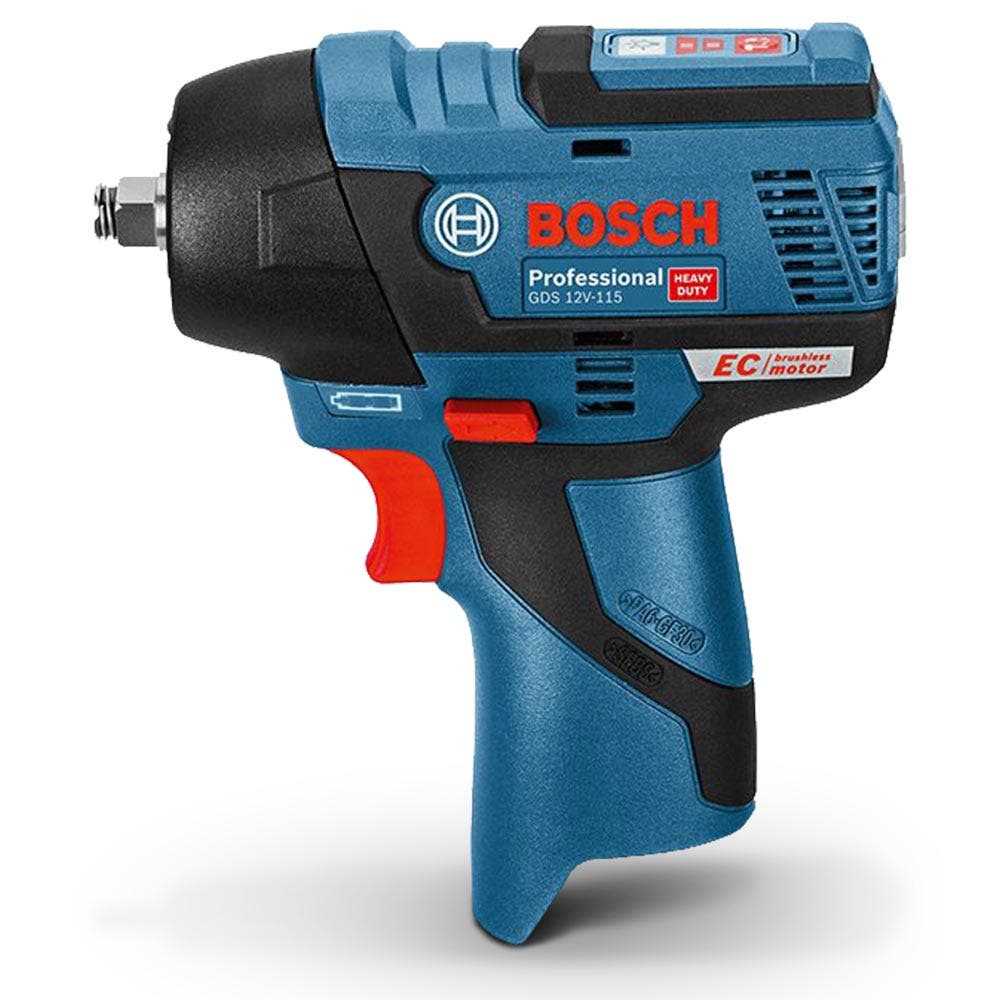 Chave de impacto sem escova BOSCH 12V 3/8 polegadas Skin GDS 12V-115 06019E0101