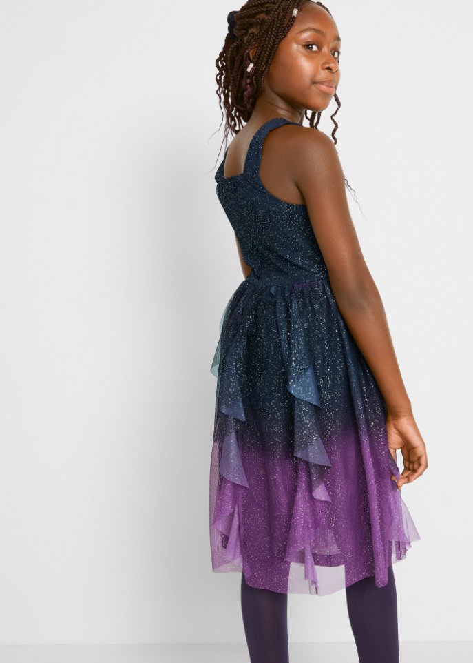 Festliches Mädchen Kleid mit Glitzer