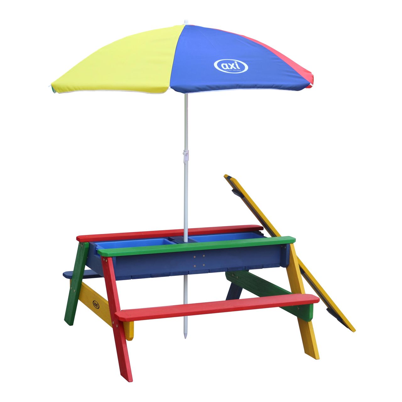 AXI Nick Sand & Wasser Picknicktisch Regenbogen - Sonnenschirm Regenbogen