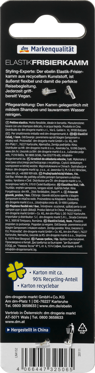 Elastik-Frisierkamm klein, 1 St