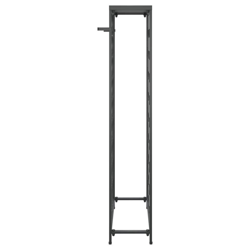 vidaXL Weinregal Weinregal für 45 Flaschen Schwarz 54x18x100 cm Schmiedeeisen