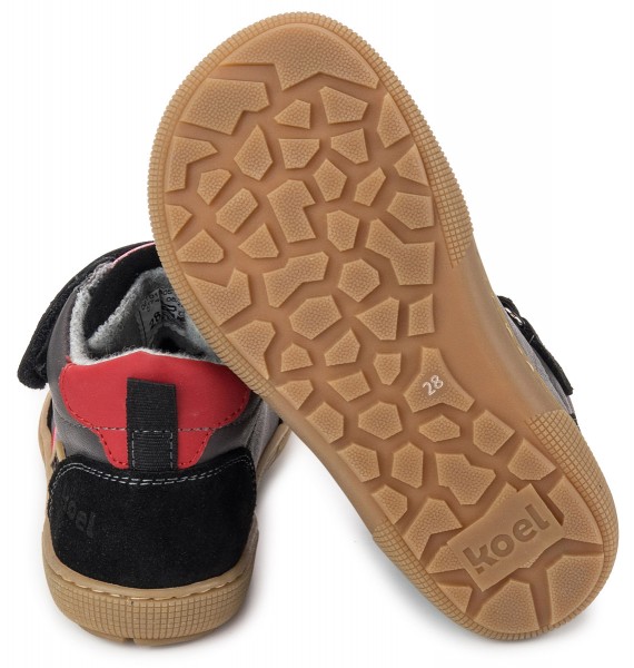 Koel bare ~ Devo MidCut Sneaker Wollfleece ~ Black