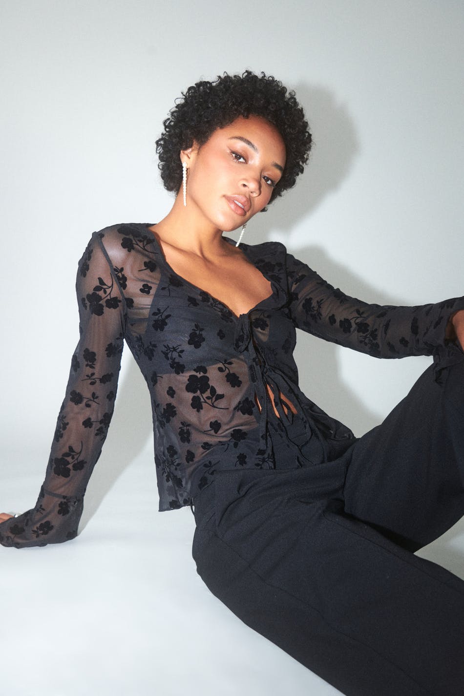 Burnout tie top