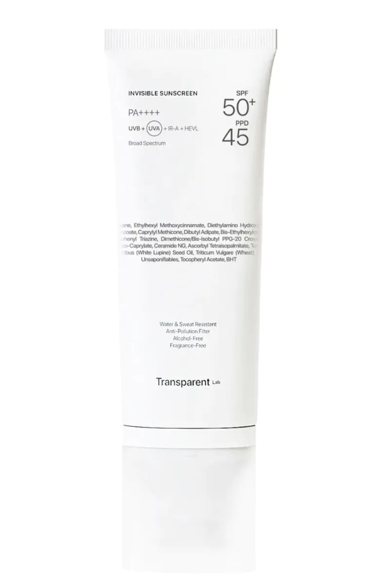 Transparent Lab SPF50+ Invisible - Láthatatlan fényvédő 100ml