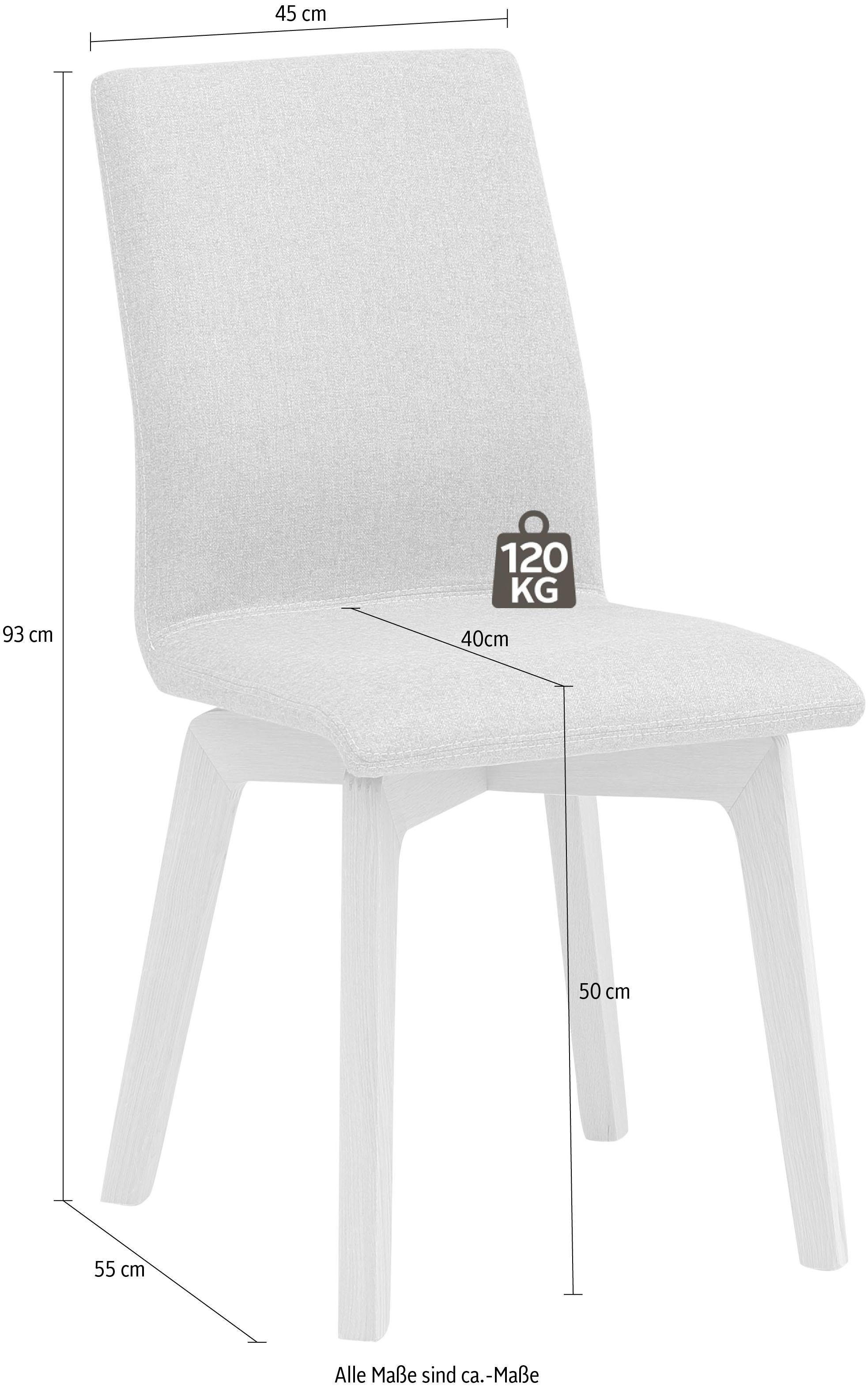 INOSIGN Polsterstuhl Nola (Set, 2 St), Bezug mit Feinstruktur