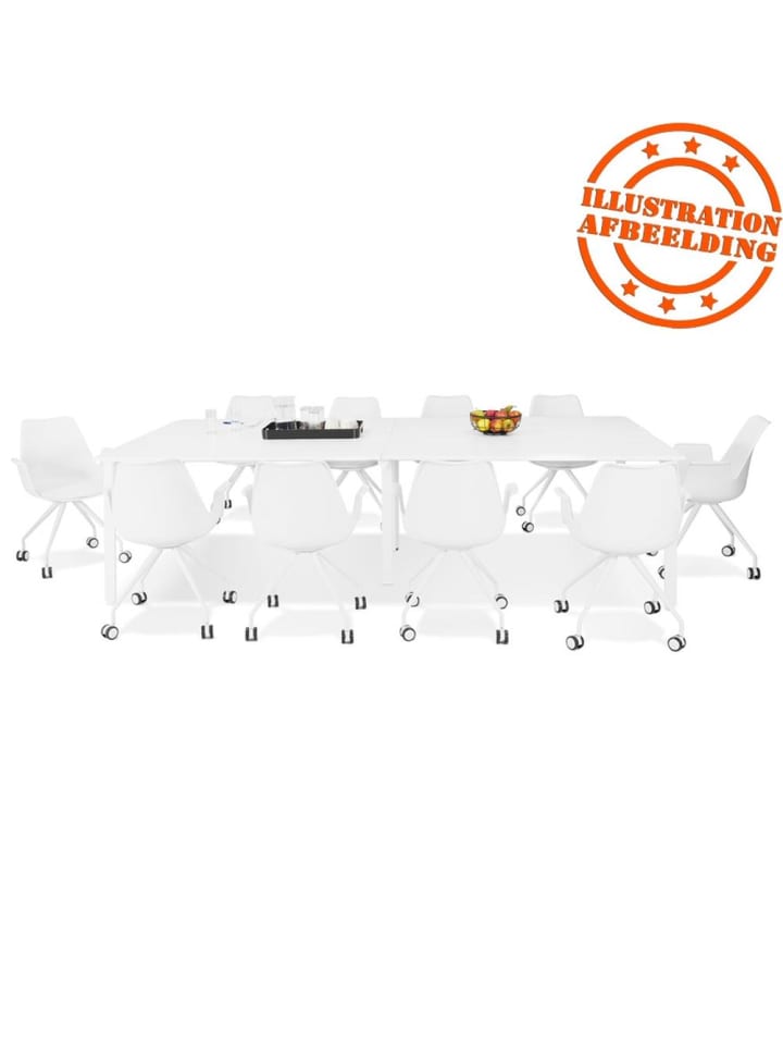 KADIMA DESIGN Schreibtisch Teamschreibtisch kollaborativ, 280 x 140cm in Beige-Weiß günstig kaufen onesize