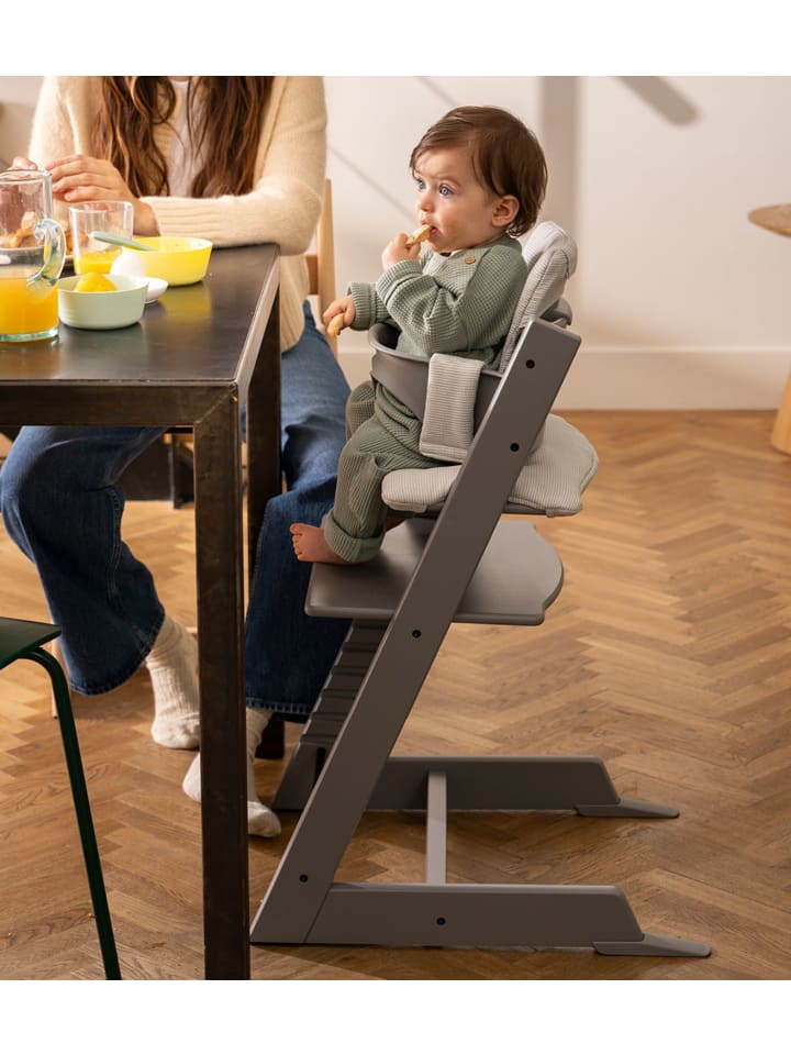 Stokke Stokke® Tripp Trapp Hochstuhl Storm Grey inkl. Babyset in Grau ab 0 Monate günstig kaufen onesize
