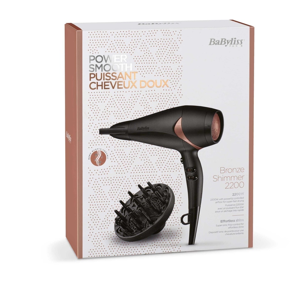 babyliss BaByliss  - D566E - Sèche-cheveux Bronze Shimmer 2200W SECHE CHEVEUX