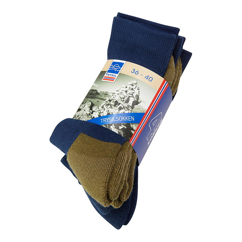 Trysil Trysilsokk 4-pk str 36/40 God og Varm