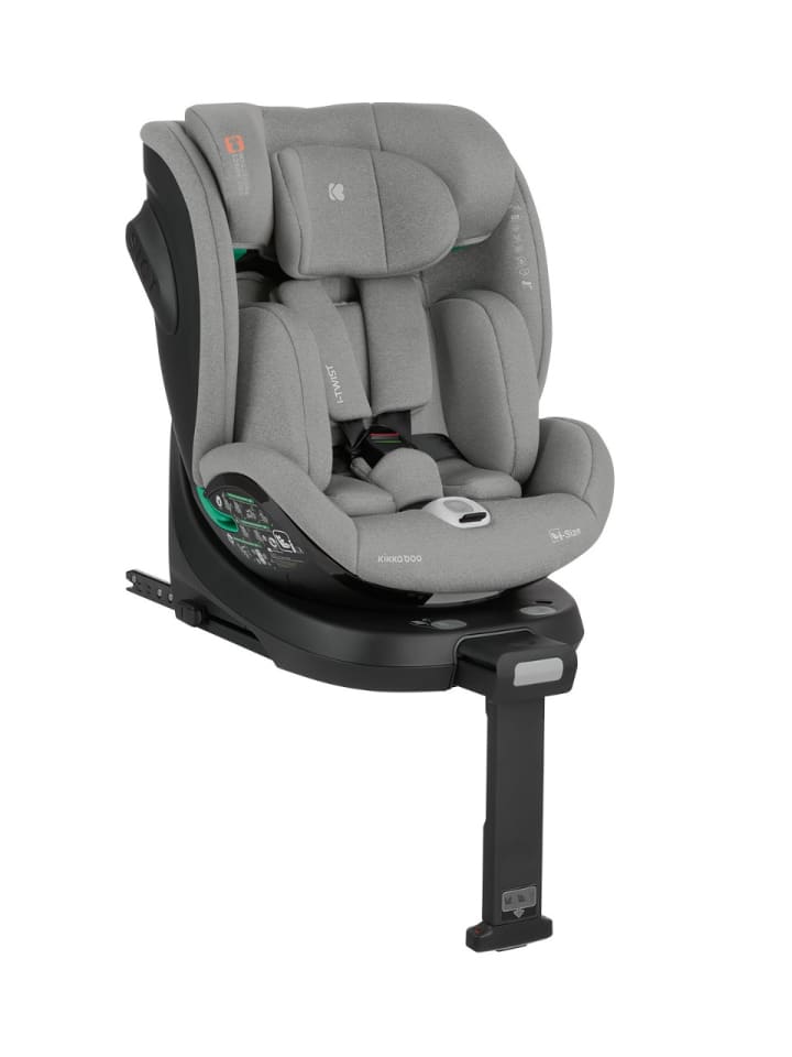 Kikkaboo Kindersitz i-Twist i-Size in grau günstig kaufen onesize