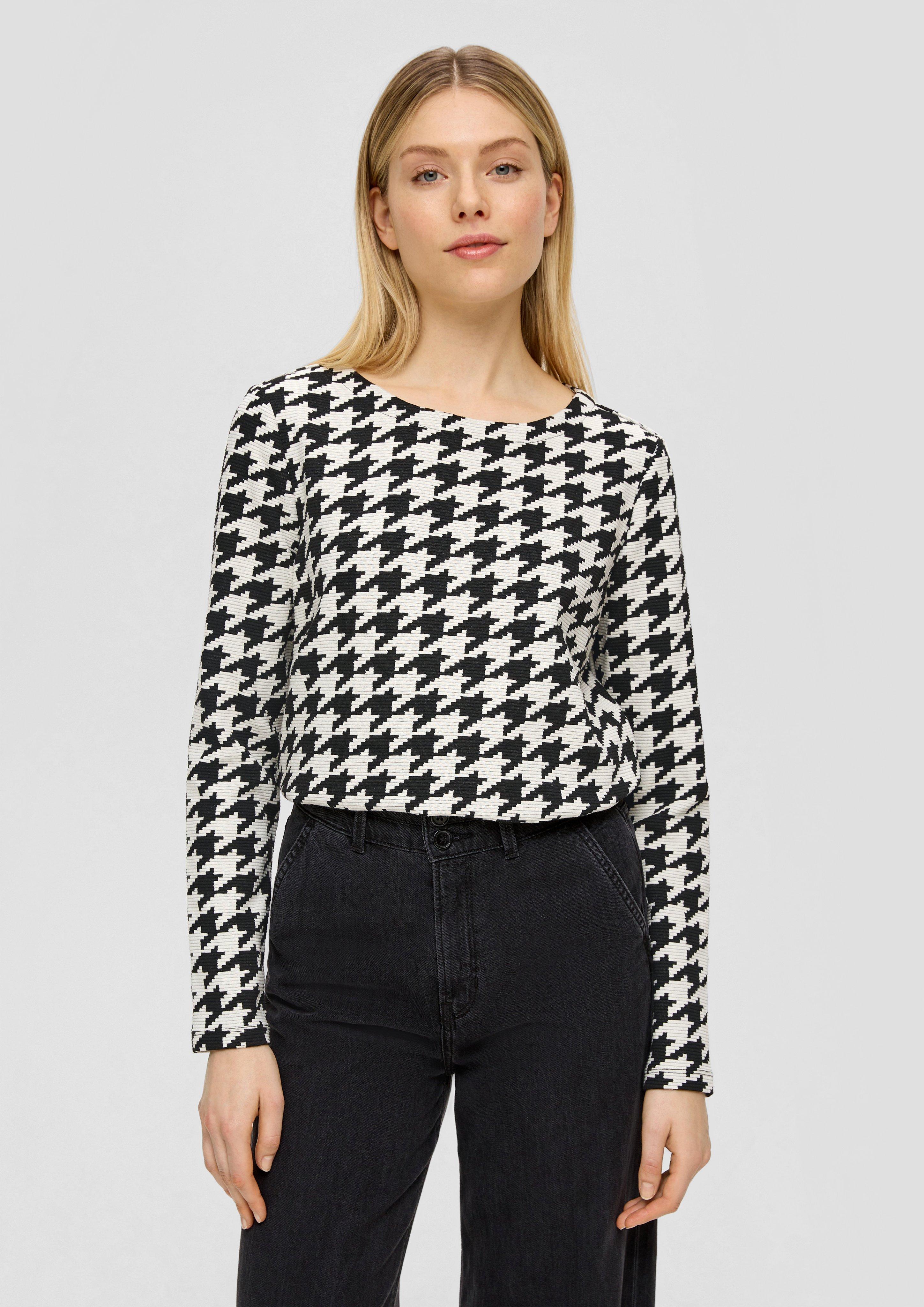 Sweatshirt mit Hahnentritt-Muster  2139299-99R3
