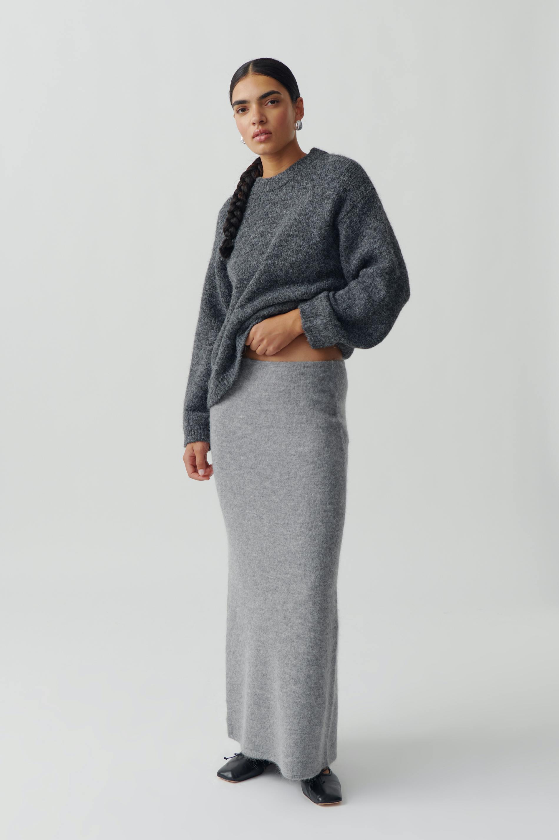 Boxy knitted sweater
