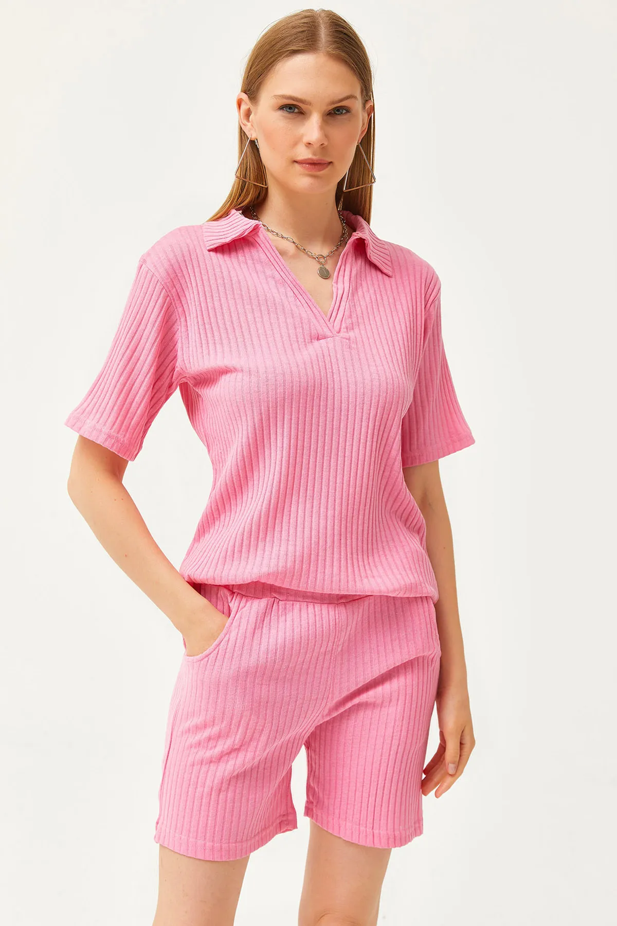 Olalook  Zweiteiler - Rosa - Oversized