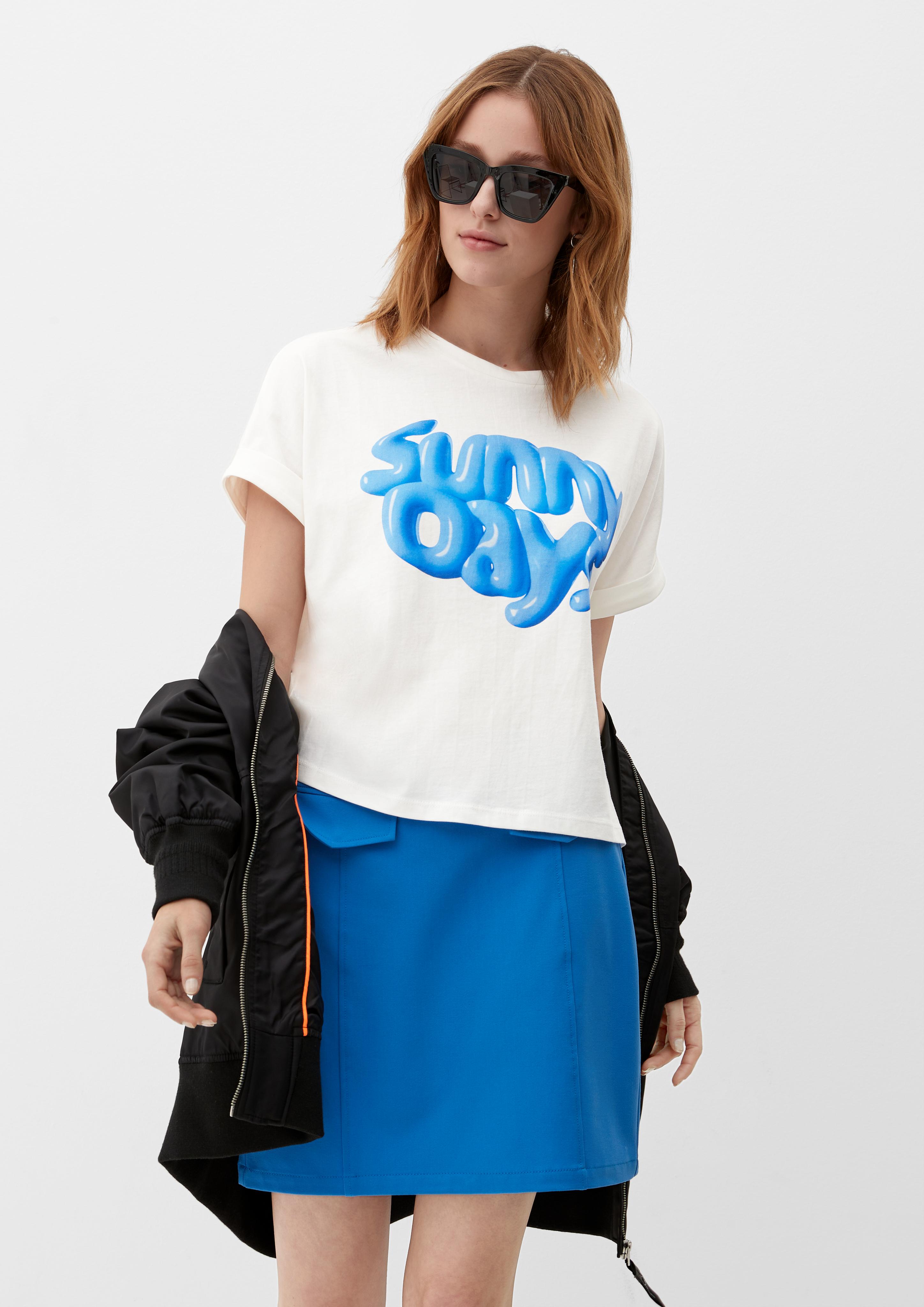 T-Shirt mit Frontprint  2127897-02D0