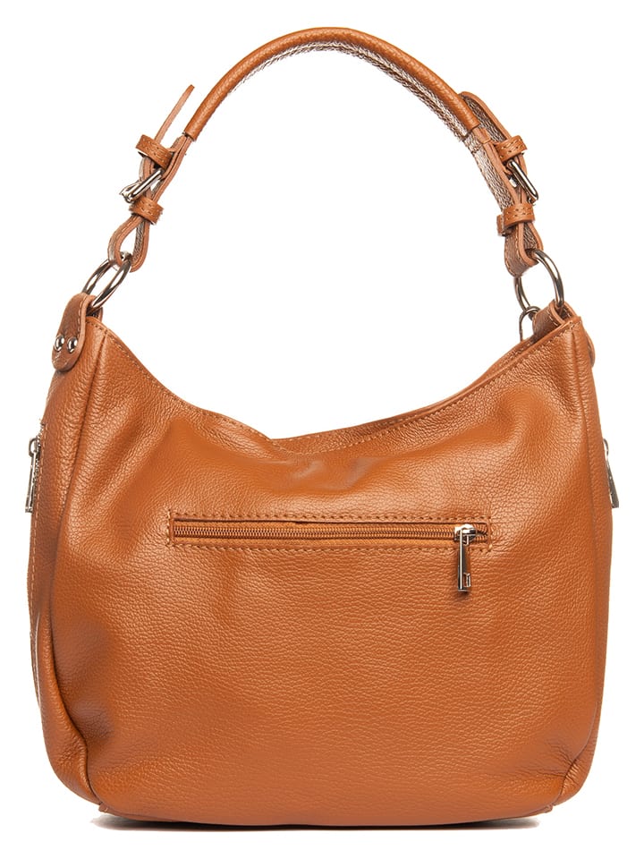 Lia Biassoni Leder-Schultertasche 
