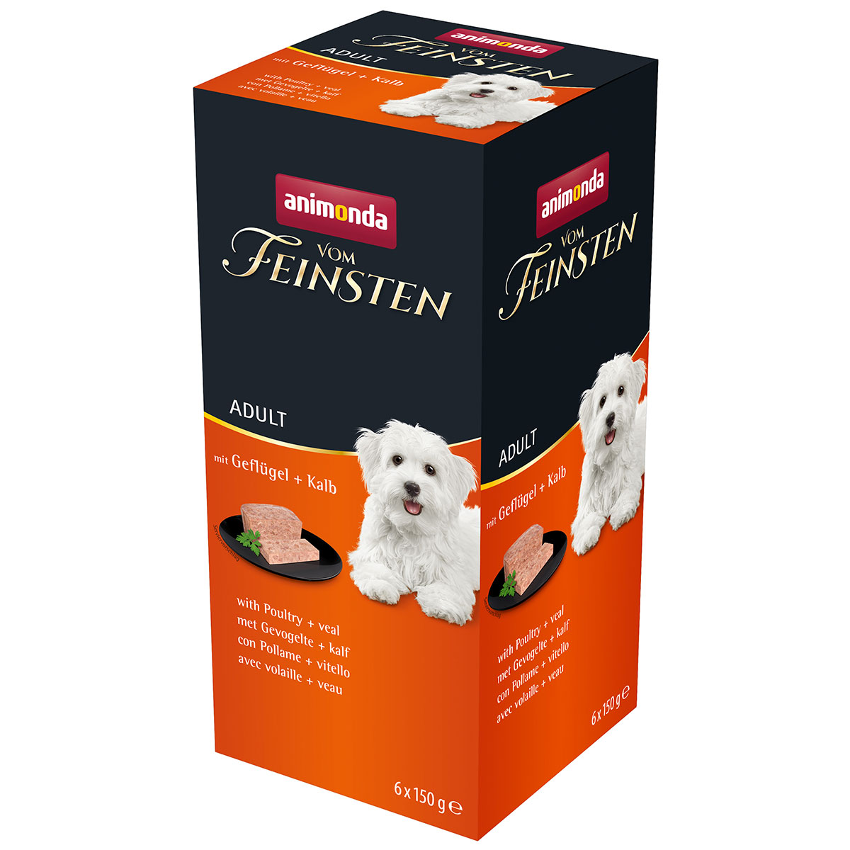 animonda vom Feinsten Adult mit Geflügel + Kalb bei ZooRoyal