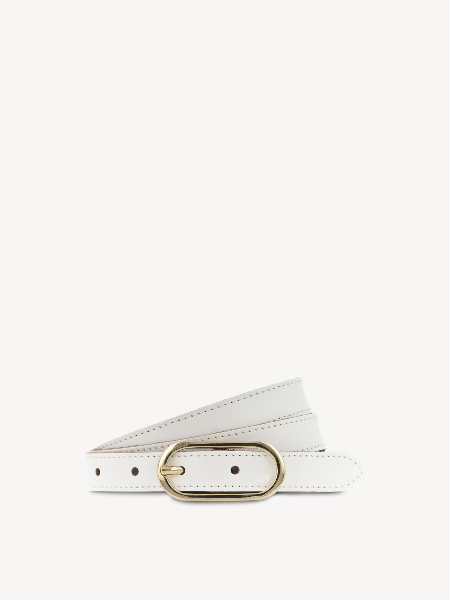 Ceinture en cuir - blanc