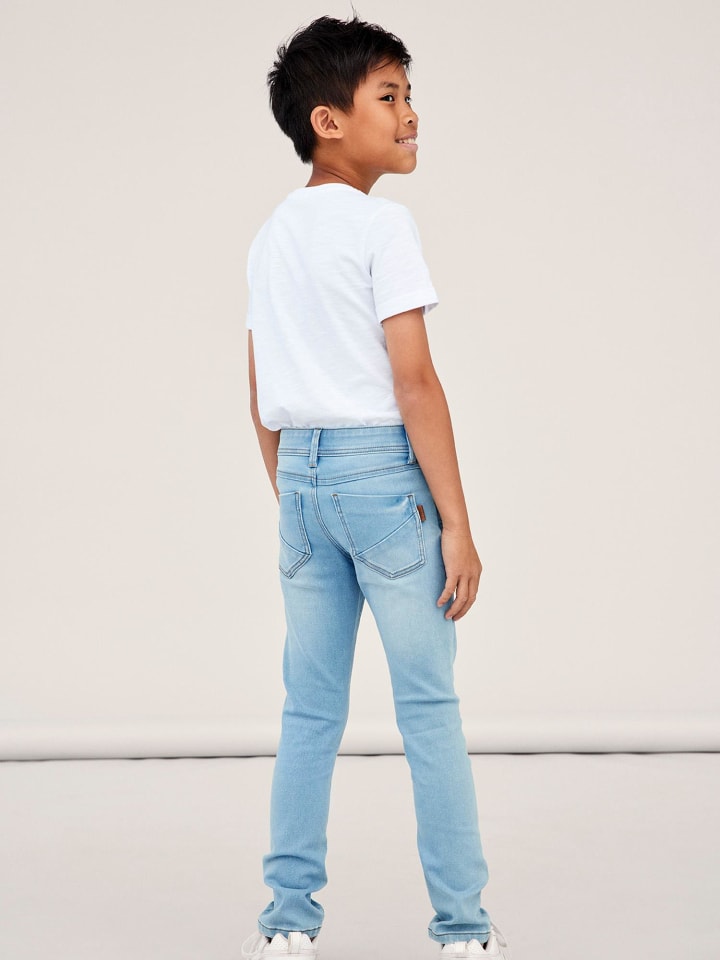 name it Jeans slim fit in light blue denim günstig kaufen