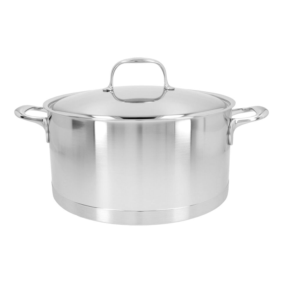 Bratentopf mit Deckel 28 cm, 18/10 Edelstahl