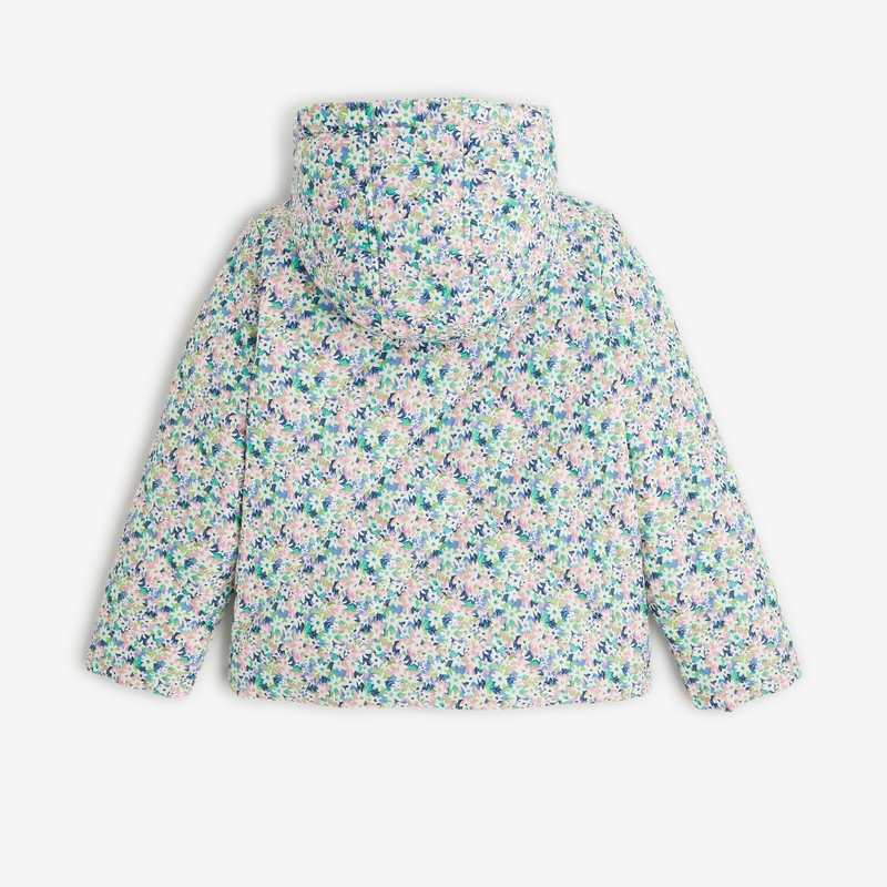 Doudoune fille à imprimé fleuri violette Catimini