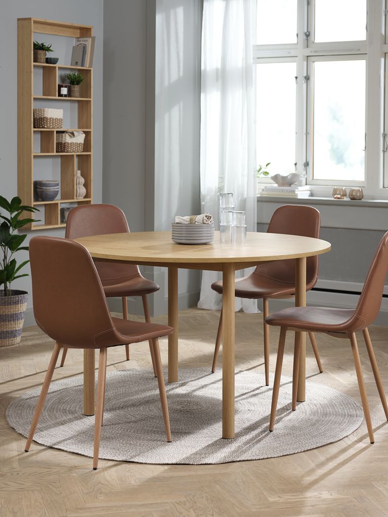 Table de salle à manger ALSTED Ø120 couleur chêne