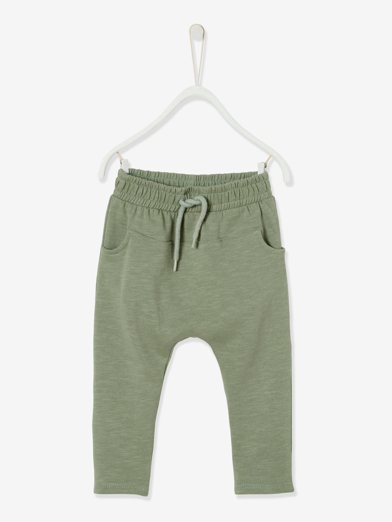 Pantalon molleton bébé garçon uni BASICS beige sable