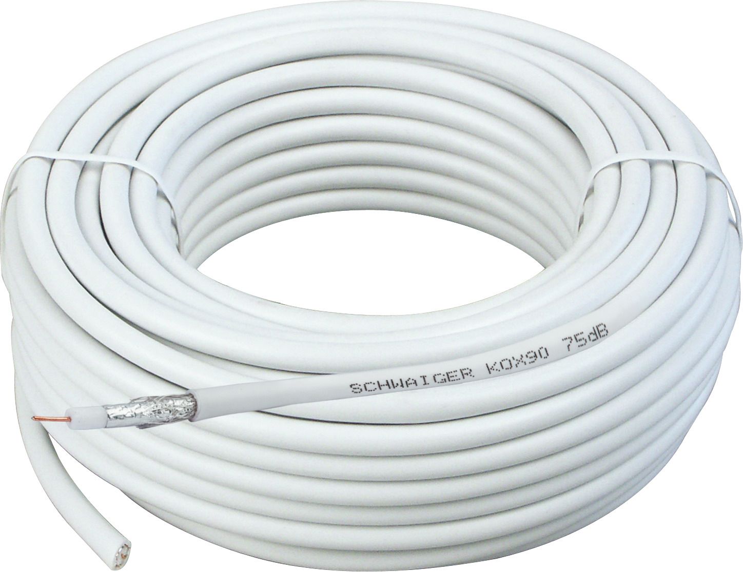 Schwaiger KOX90 15 Meter weißes Koaxialkabel