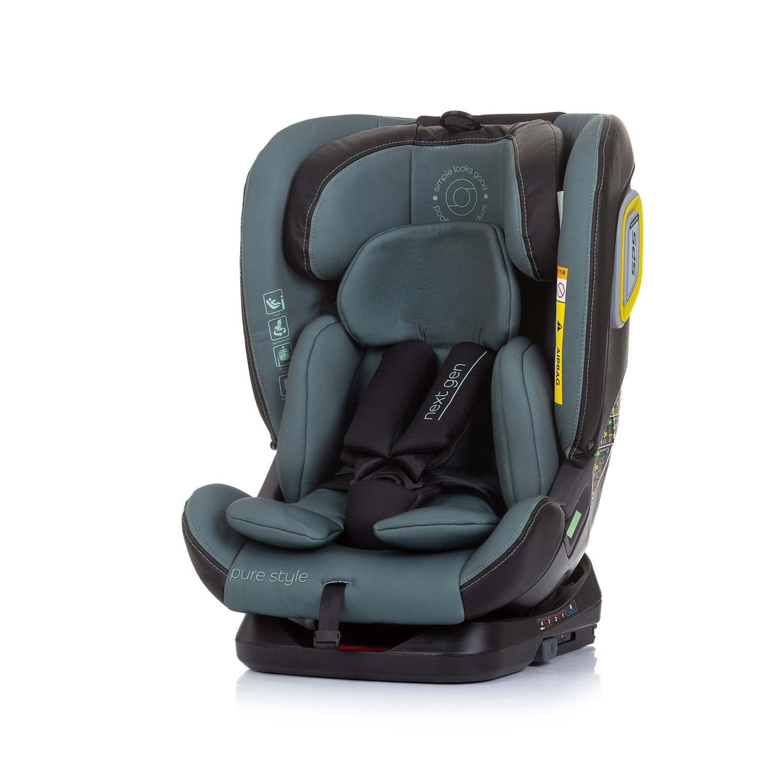 Chipolino Autokindersitz Kindersitz i-Size Next Gen, bis: 36 kg, (40 - 150 cm) Isofix Reboard 360° drehbar