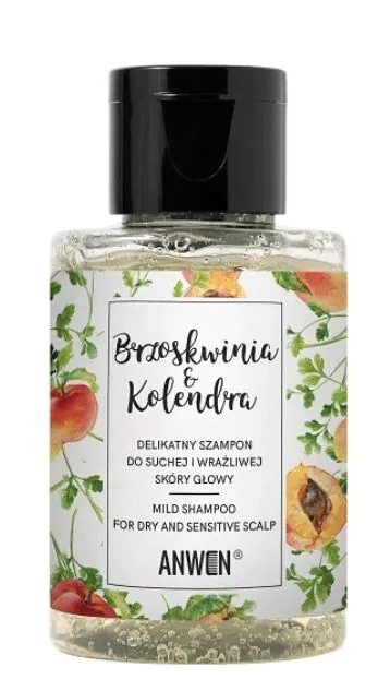 Anwen Travel Peach and Coriander Shampoo til tør og sensitiv hovedbund