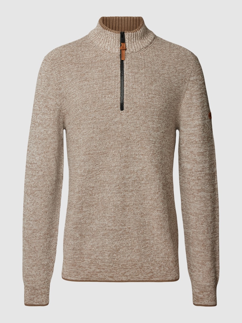 Troyer in melierter Optik in beige