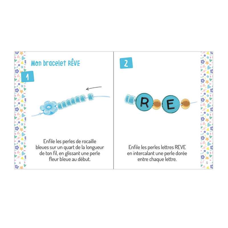 Coffret Mon superbe bijou, ma mini accumulation de bracelets à message - Auzou