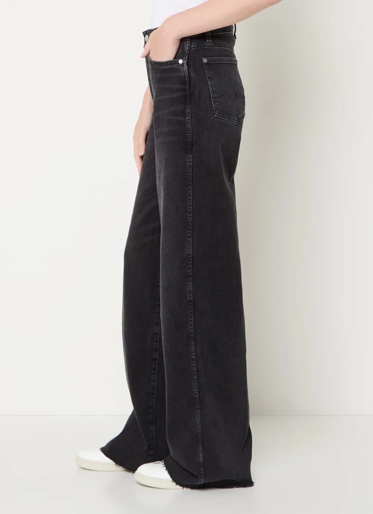 7 For All Mankind Lotta farmerke visokog struka širokog kroja od mješavine liocela