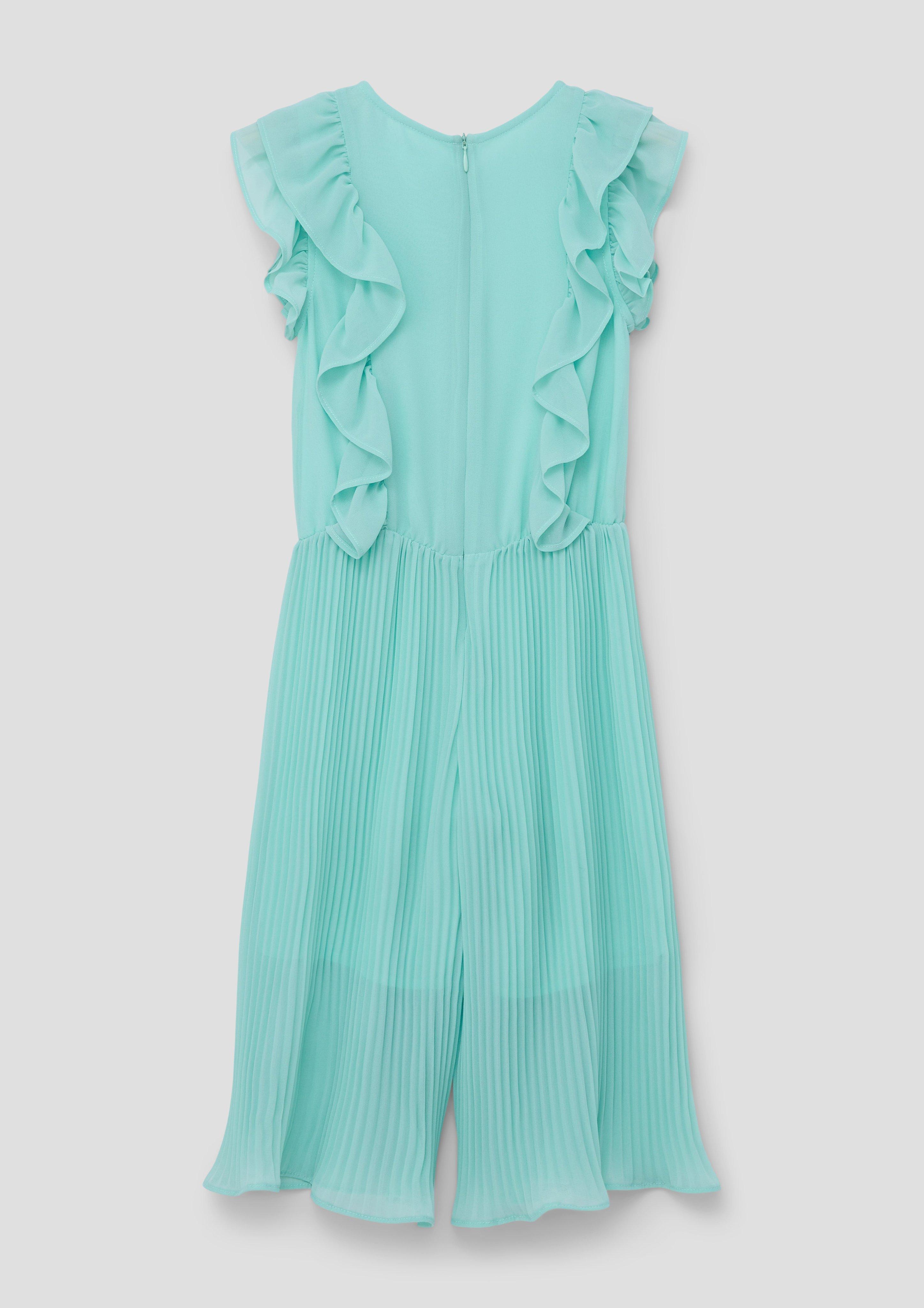 Plissierter Jumpsuit mit Volants-Details  2145492-6068