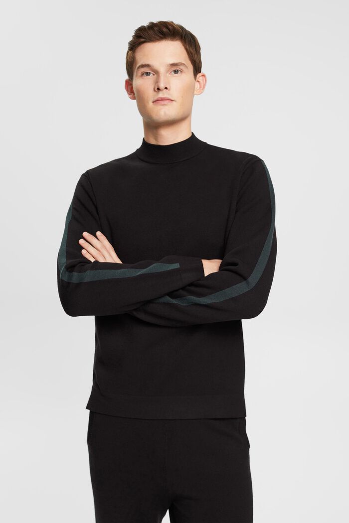 Pullover mit Stehkragen, LENZING™ ECOVERO™