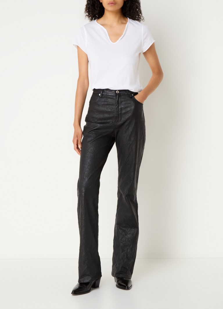 Zadig&Voltaire Henley-t-paita luomupuuvillaa, jossa on avokuosia