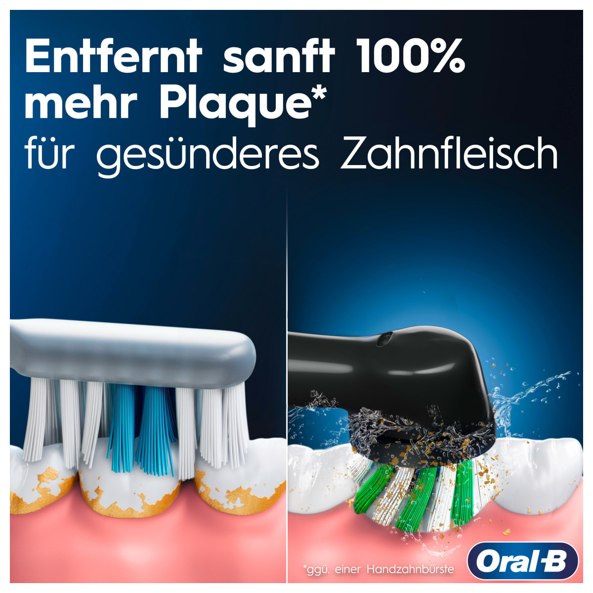 Elektrische Zahnbürste Pro 3 Cross Black, 1 St