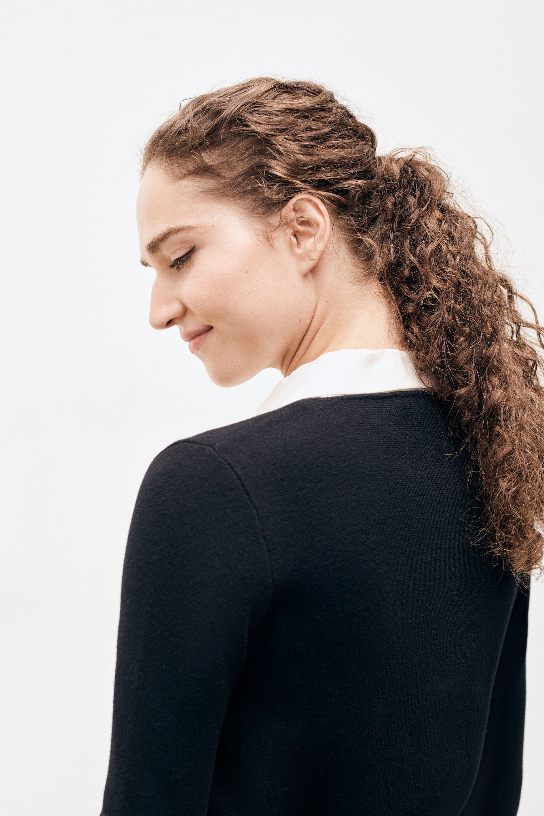 gilet flora noir femme
