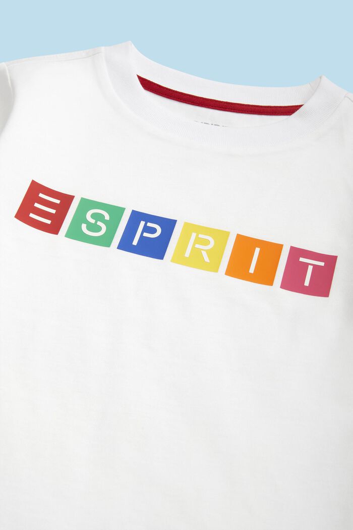 T-Shirt aus Bio-Baumwolle mit geometrischem Logo