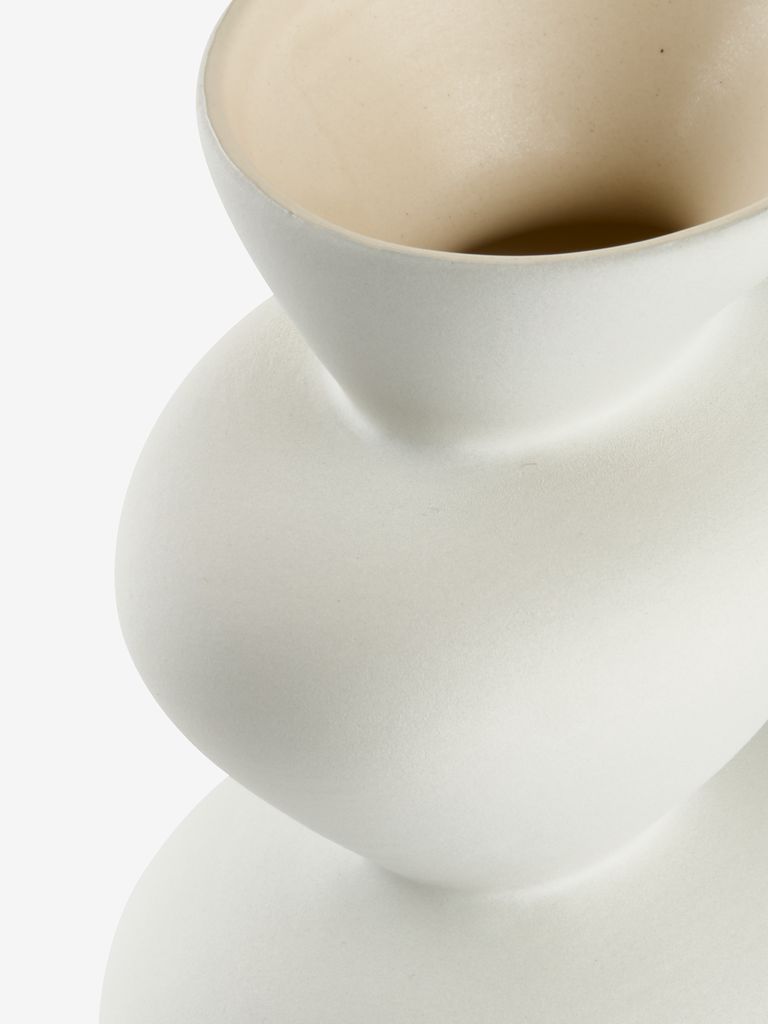 Vaso BENNY BENNY, largura 11 x comprimento 16 x altura 25 cm, branco