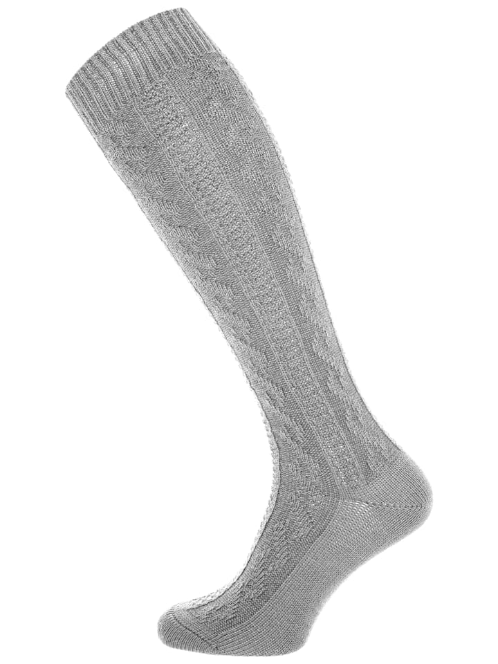 Lusana Kniestrümpfe L5L-4 in mittelgrau günstig kaufen 38-40