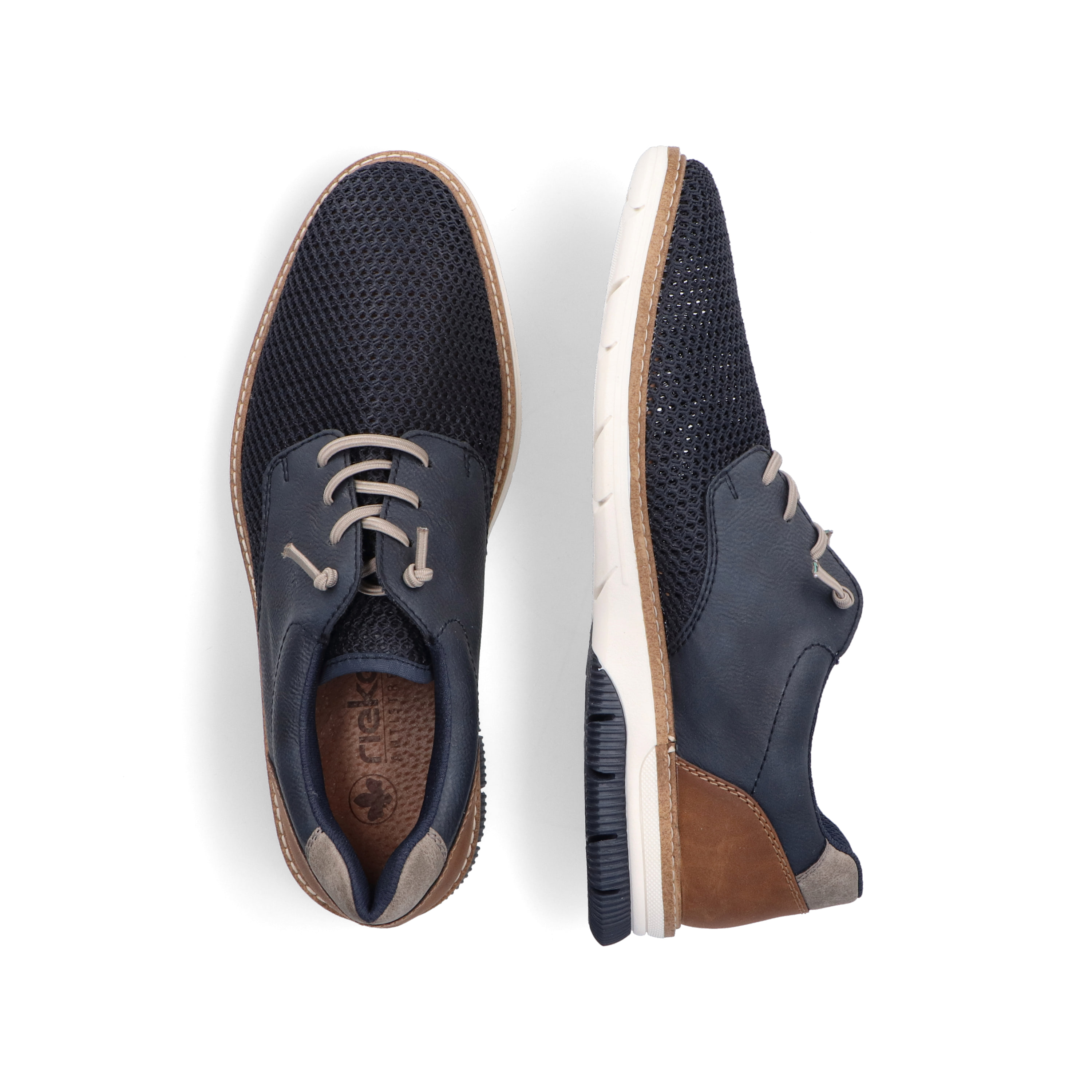 Rieker Herren Schnürschuhe schieferblau
