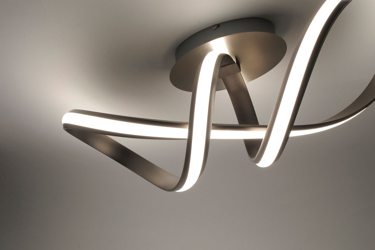 JUST LIGHT JUST LIGHT. LED Deckenleuchte LOLAsmart-MELINDA, 1xLED-Board/28W/RGB,2700-5000K, Stahl