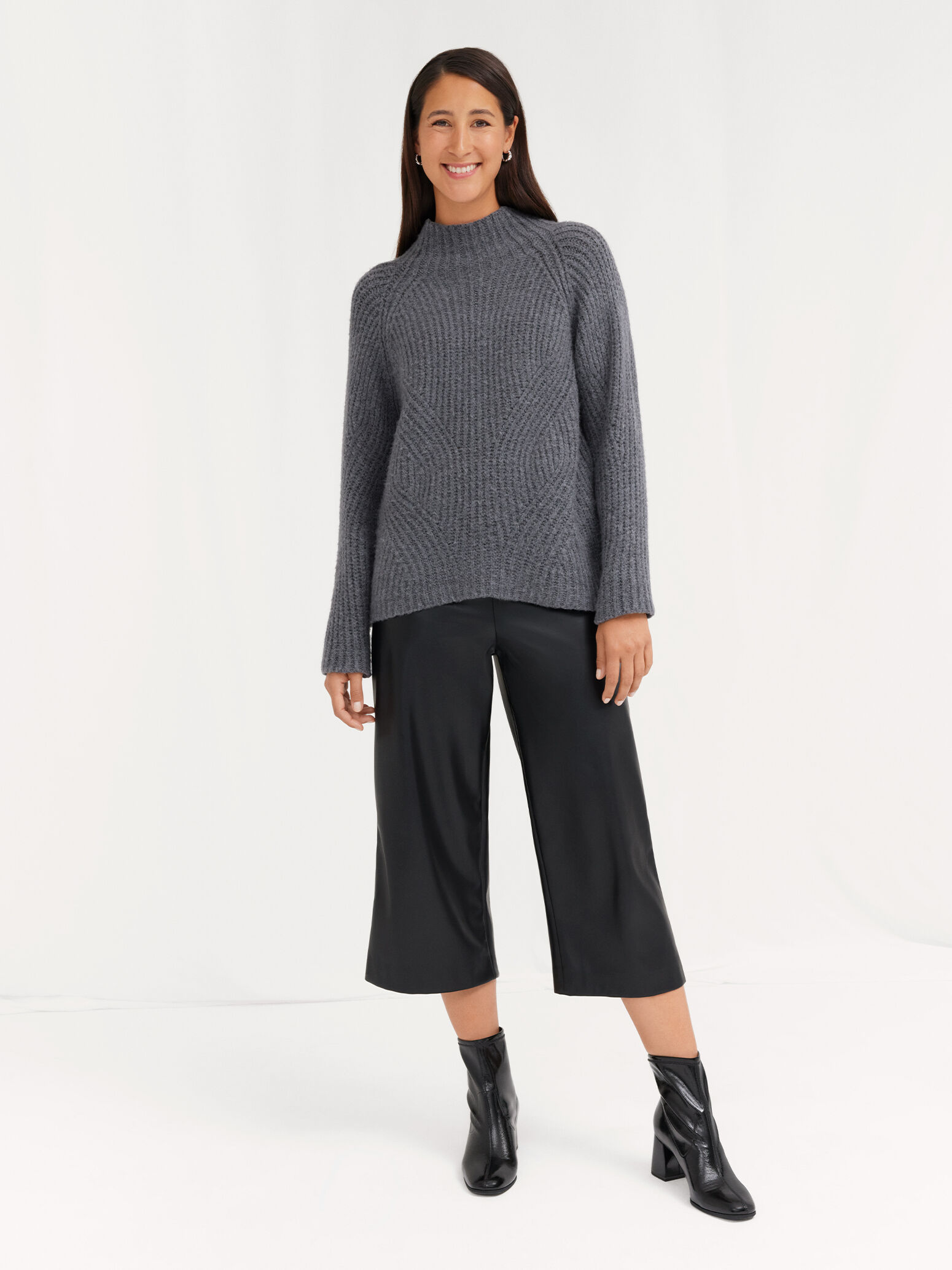 Pull-over en tricot - gris