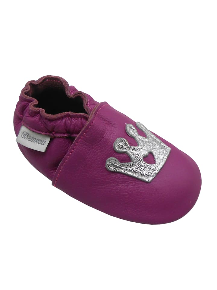 Yalion Leder-Krabbelschuhe 